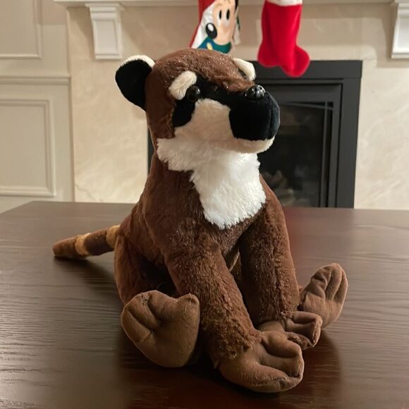Zoo-Friends Brown & White Coatimundi Plush Toy Stuffed Animal Excellent Conditio - Picture 5 of 7